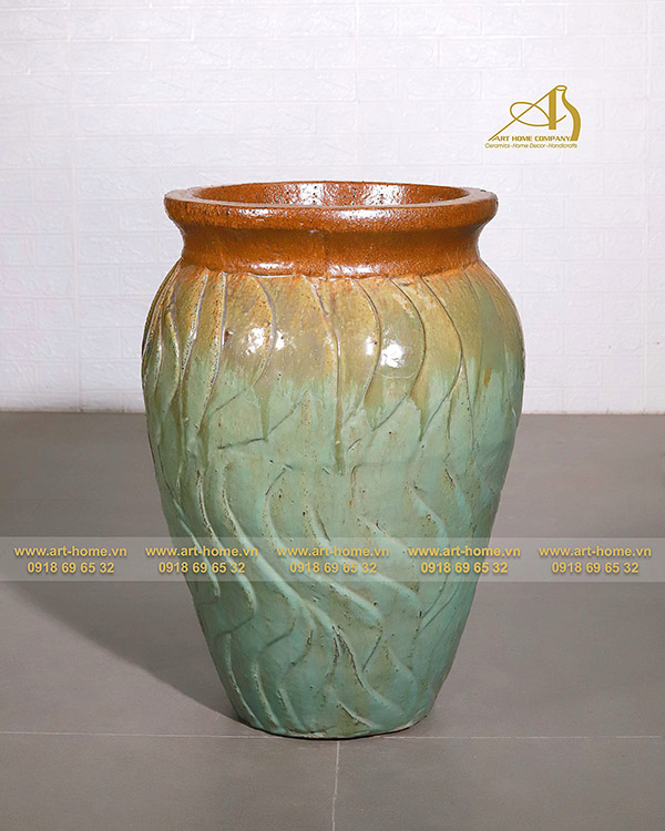 Bình chậu lu gốm men - Art-Home Ceramics Company - Công Ty TNHH Nhà Đẹp Bình Dương Art-Home Ceramics